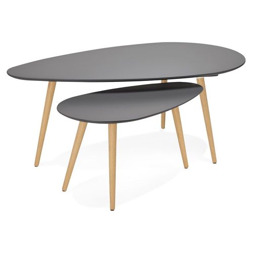 Tables Gigognes Design 'tetrys' Grises Foncées