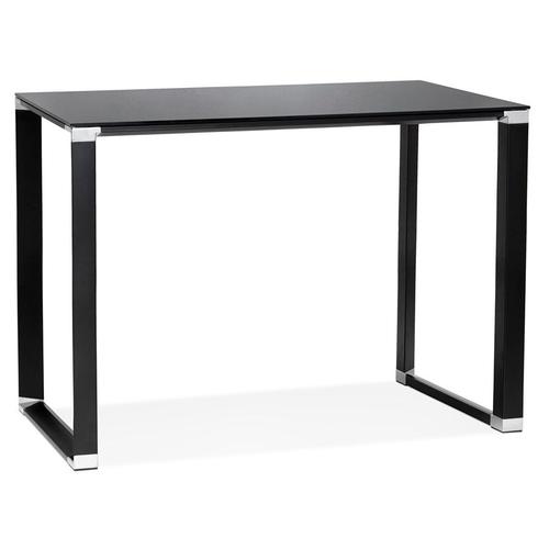 Table Haute / Bureau Haut 'xline High Table' En Verre Noir - 140x70 Cm