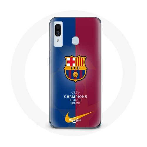Coque Pour Samsung Galaxy A20 Fc Barcelone Logo Équipe De Football