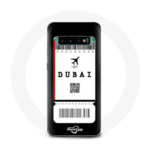Coque Pour Samsung Galaxy S10 Billet D'avion Dubai