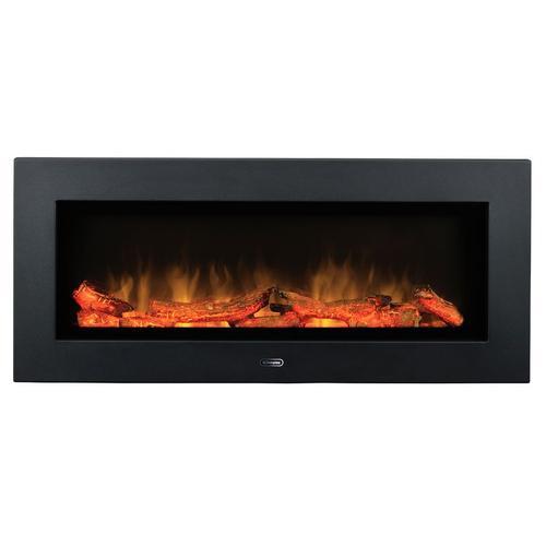 Cheminée décorative en insert mural SP16E Noir - 2000W - chauffage electrique - kit buches - Optiflame