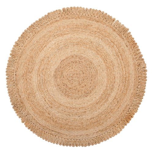 Tapis Rond 140 Cm En Jute Beige Erence