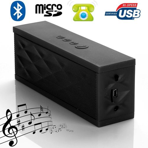 Enceinte Bluetooth Kit Main Libre Appel Smartphone Lecteur Carte Micro SD Noir +SD 4Go YONIS