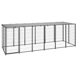 Parc enclos cage pour chiens chiots animaux de compagnie 163 x 163 noir
