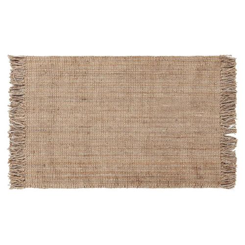 Tapis / Descente De Lit En Jute Naturel 60 X 120 Cm Noor