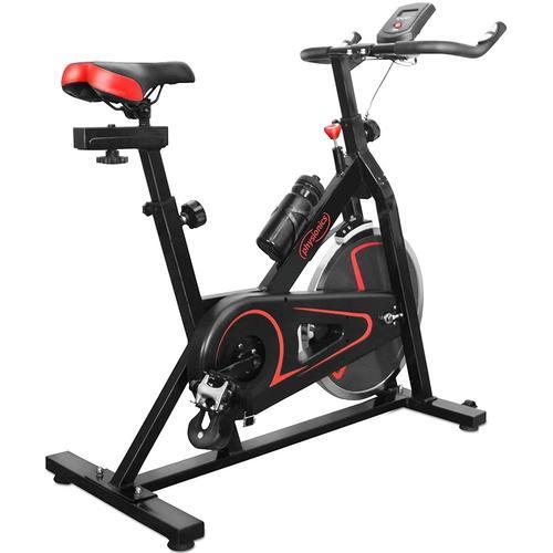 Vélo D'appartement Avec Écran Pulsomètre Volant D'inertie De 10 Kg Selle Guidon Et Résistance Réglables Vélo D'exercice De Fitness D'intérieur Helloshop26 01_0000167