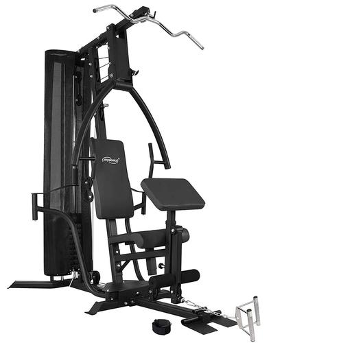 Station De Musculation Multifonction Avec Poids De 65,7 Kg Presse De Poitrine Butterfly Preacher Curl Barre Latissimus Câbles Banc D Haltérophilie Complet Appareil De Fitness Gym Helloshop26 01_0000177