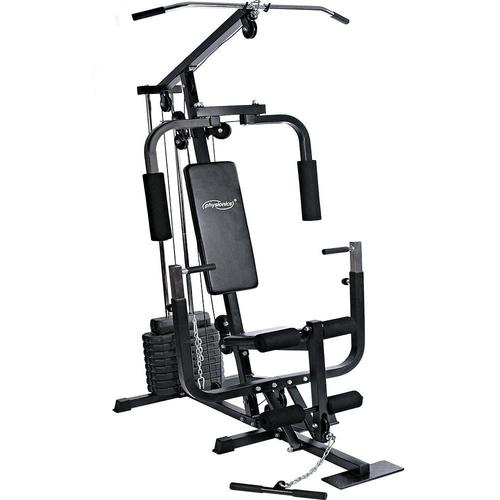 Station De Musculation Multifonction Avec Poids De 40 Kg Presse De Poitrine Butterfly Câble Barre Latissimus 203 Cm Banc D'haltérophilie Complet Appareil De Fitness Gym Helloshop26 01_0000176