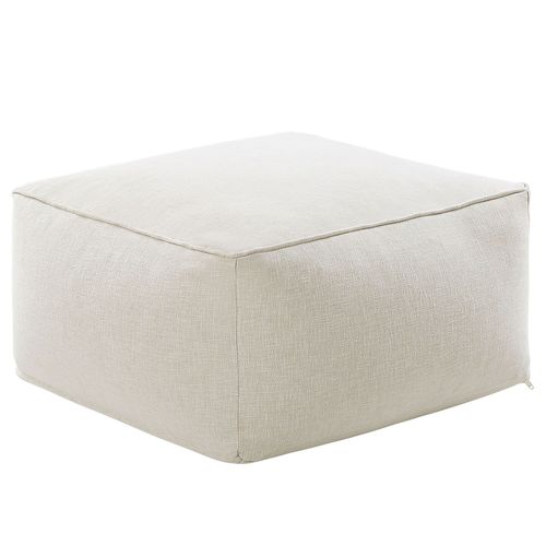 Pouf Beige 50 X 30 Cm Mukki
