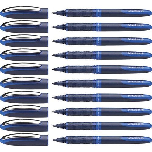10 Stylos Roller - Bleu - 0,6mm - One Business - Schneider