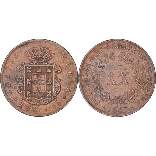 Portugal - 1847 - 20 Réis - Marie Ii - 02-157