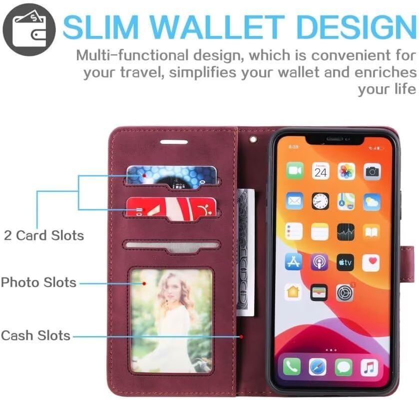 Compatible Avec Samsung Galaxy S24 Plus Etui Portefeuille Ho... - 2