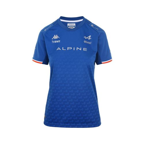 T-Shirt Femme Kappa Kombat Fernando Alonso Bwt Alpine F1 Team Officiel Formule 1
