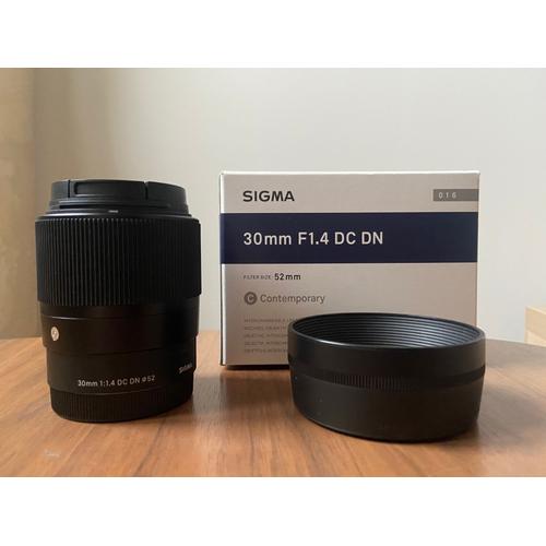 Objectif hybride Sigma 30mm f/1.4 DC DN Contemporary Noir pour Sony E