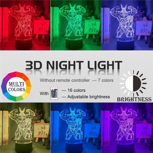 Veilleuse Tactile 3d Colorée Avec Télécommande, 2w, Usb, Personnages De Dessins Animés, Lampe De Table Créative, Pour Chambre D'Enfant, Cadeau De Noël