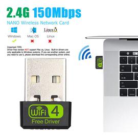 Adaptateur WiFi USB 2.0 650 Mbps pour PC, clé WiFi USB, 2,4 et 5,8 GHz,  adaptateur sans fil USB 2.0 pour ordinateur de bureau/ordinateur portable,  pour Windows XP/7/8/8.1/10