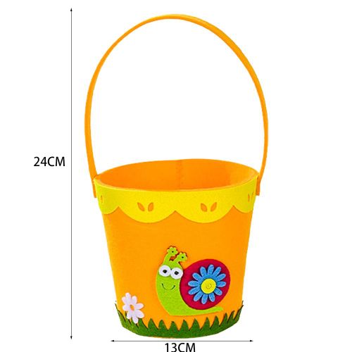 Panier De Pâques En Tissu Non Tissé, Seau À ¿Ufs De Couleur Pour Enfants, Bienvenue Au Printemps Insecte Papillon Parti Lapin Pâques Fête Joyeux Pâques