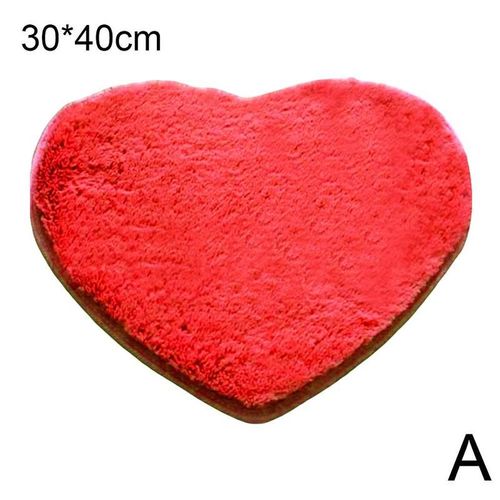 Tapis En Fausse Fourrure Lavable En Forme De C¿Ur, Doux, En Peau De Mouton, Pour Enfants, Chambre À Coucher, Décoration De La Maison, Coussins De Canapés