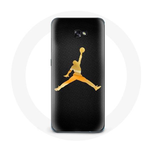 Coque Pour Samsung Galaxy A3 2017 Air Michael Jordan Logo Jaune