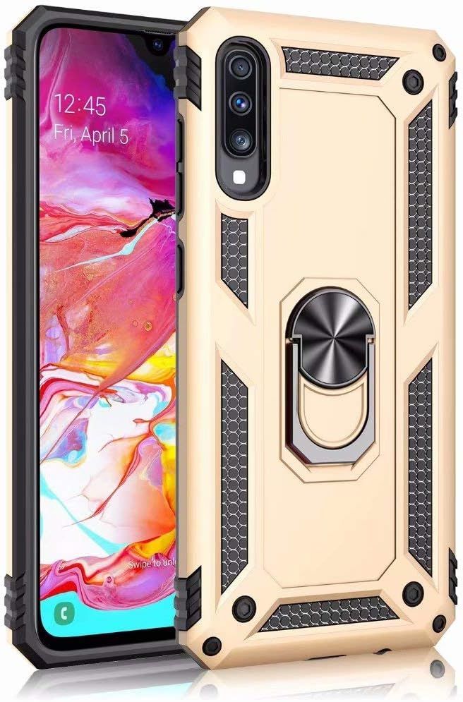 Coque Samsung Galaxy A70 Avec Aimant Anneau Support, 360 Do...
