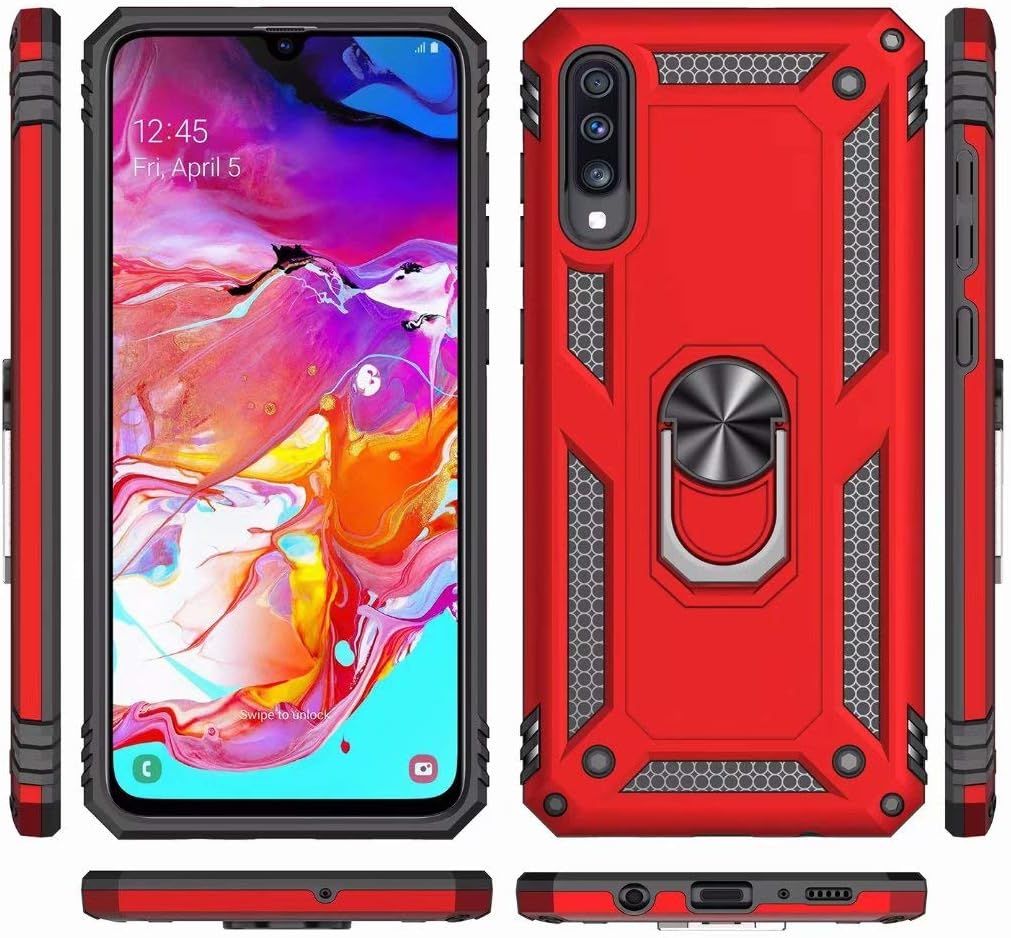 Coque Samsung Galaxy A70 Avec Aimant Anneau Support, 360 Do... - 2