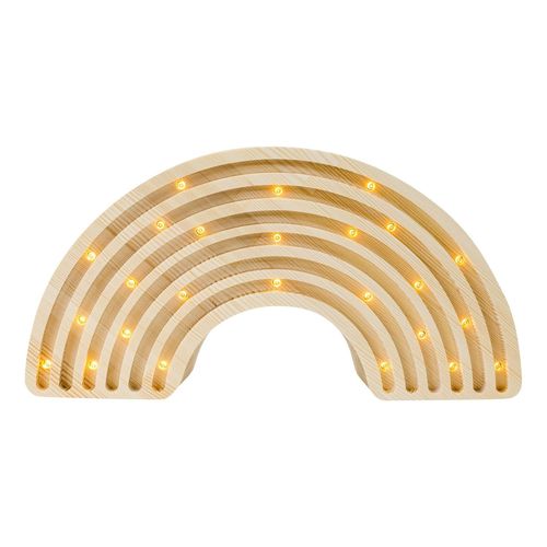 Lampe Veilleuse Arc-En-Ciel Bois Naturel