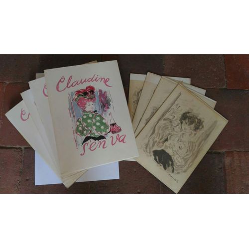 Claudine En 4 Volumes Willy Et Colette Willy Illustré Par Grau Sala Tirage Limité