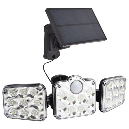 Lampe Solaire Led Avec Capteur De Mouvement, 3 Modes D'éclairage Extérieur, Super Brillante, Étanche Ip65, Télécommande