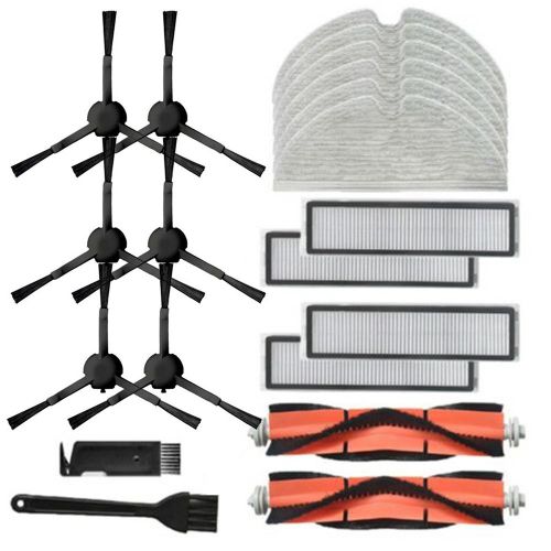 Ensemble de filtres pour aspirateur Robot de cuisine, brosse principale, brosse latérale, accessoires de nettoyage
