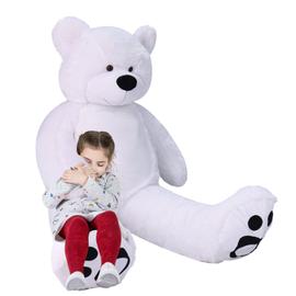 VERCART Ours en Peluche Geant Gros Nounours Blanc Teddy Bear XXL Doudou et Compagnie Ours Extra Doux Cadeau De Noel et Saint Valentin 183cm Rakuten