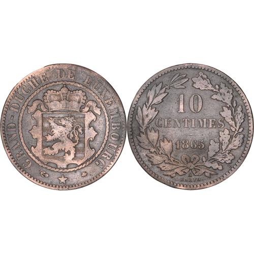 Luxembourg - 1865 - 10 Centimes - Guillaume Iii - 02-163