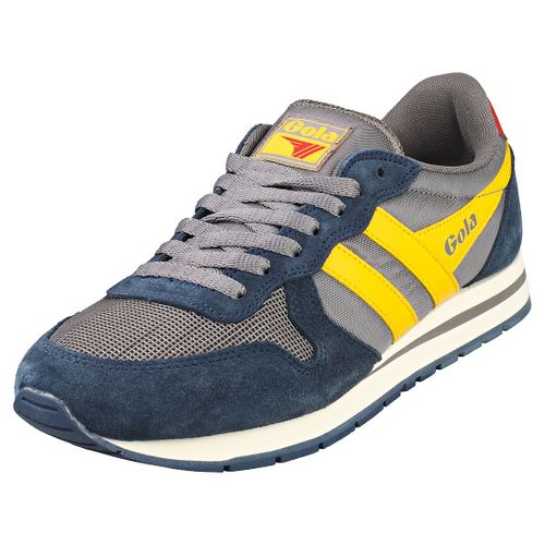 Gola Daytona Baskets Mode Gris Bleu Jaune