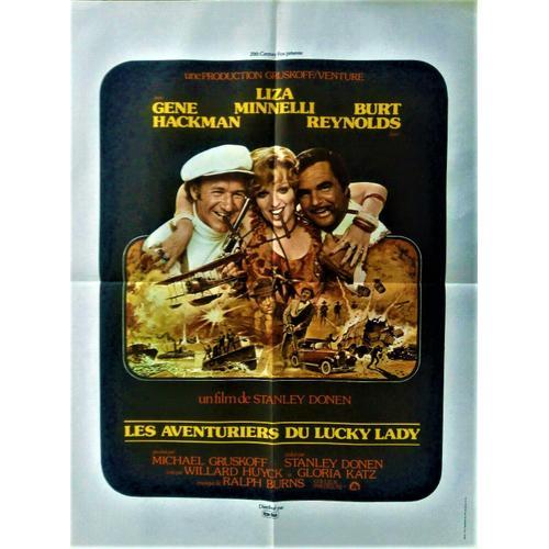 Les Aventuriers Du Lucky Lady - De Stanley Donen - Gene Hackman - Liza Minnelli - Burt Reynolds - Affiche Originale Cinéma - 60 X 80 - 1975 -