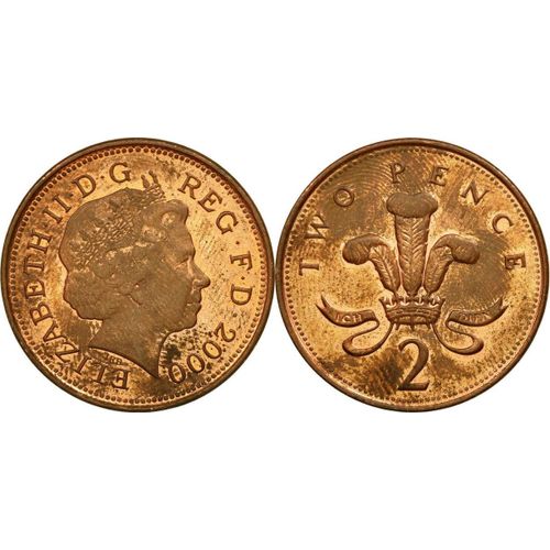 2 Pence Angleterre 2000