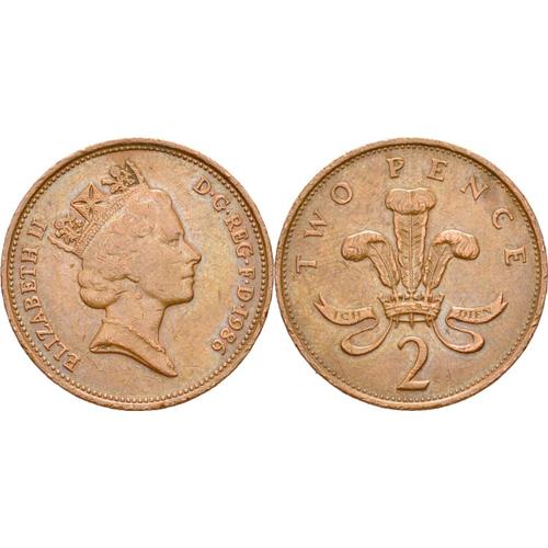 2 Pence Angleterre 1986