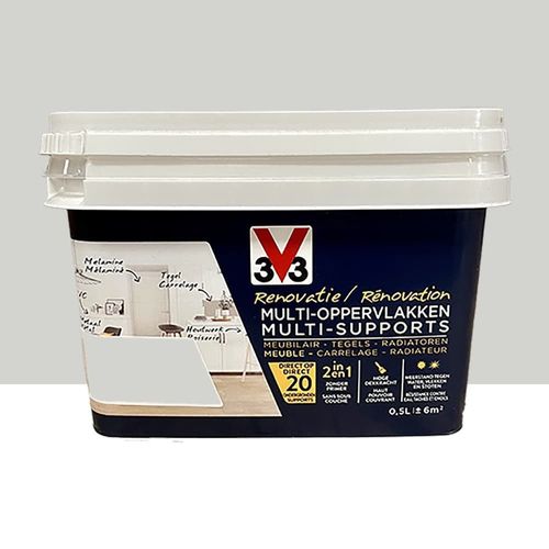 Peinture V33 Rénovation Multi-Supports Gris porcelaine 0,5 L