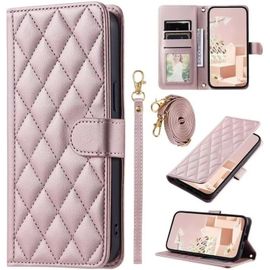 Compatible Avec Samsung Galaxy A51 4g Coque Cuir Portefeuille Etui Folio Magnetique Housse Stand Antichoc Avec Fentes De Cartes Support Fonction-Or Rose