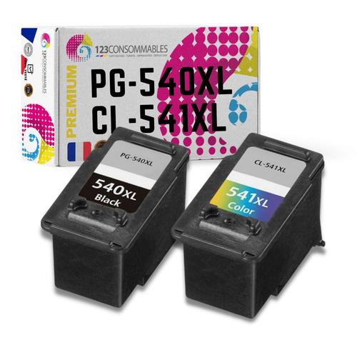 Pack compatible avec CANON PG-540XL/CL-541XL noir et couleur