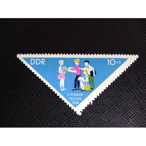 Timbre Allemagne / Rda Yt 748 Rencontre Des Pionniers 1964 ( 070406 )