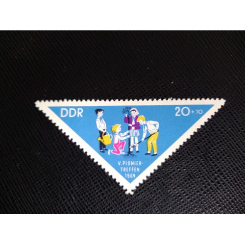 Timbre Allemagne / Rda Yt 749 Rencontre Des Pionniers 1964 ( 070406 )
