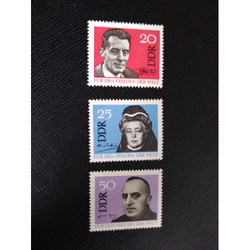 Timbre Allemagne / Rda Yt 752 A 754 Séries: Paix Mondiale 1964 ( 070406 )