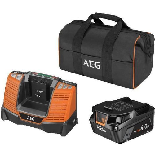 Batterie Pro Lithium 18V AEG - 4,0 Ah - L1840SHD - Chargeur - Sac