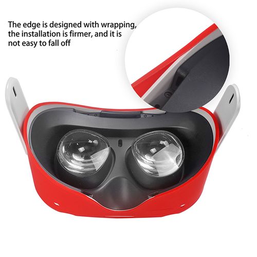 Housse De Protection Compatible Avec Oculus Quest 2 Coque - Rouge