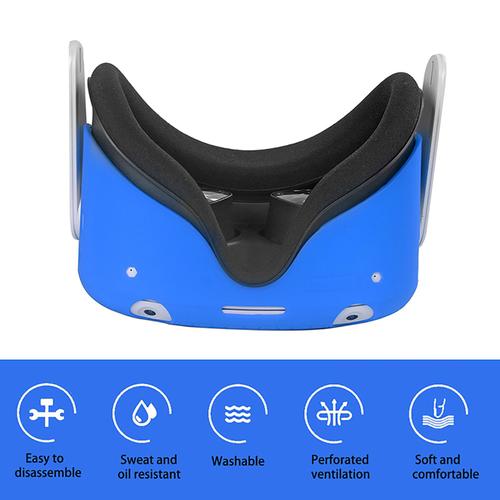 Housse De Protection Compatible Avec Oculus Quest 2 Coque - Bleu