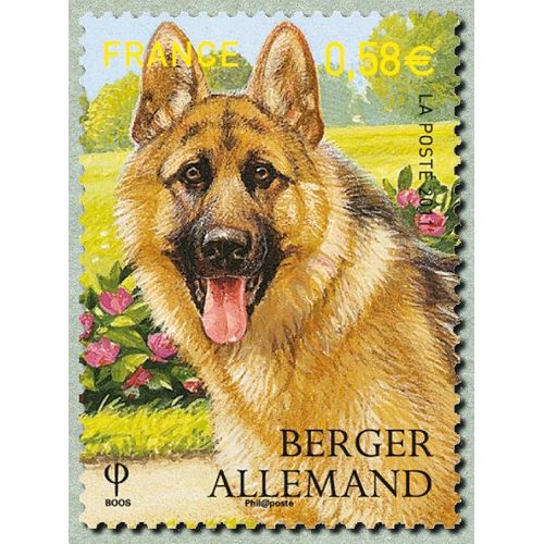 France 2011, Très Beau Timbre Neuf** Luxe Yvert 4546, Les Chiens De Race, Le Berger Allemand.