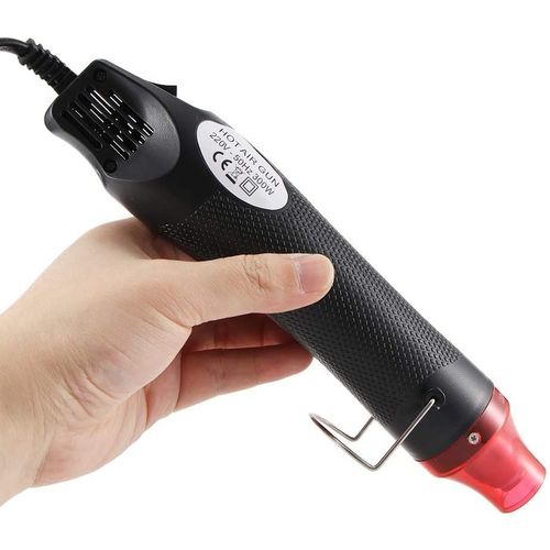 Pistolet à Air chaud portable Décapeur Thermique 300W à Haute température pour le bricolage et le gaufrage sous film thermo rétractable ou Séchage