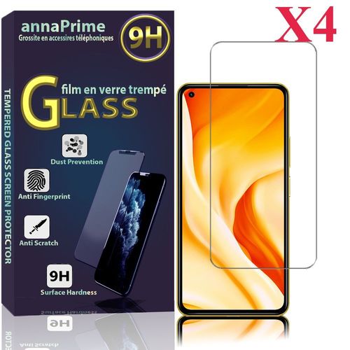 Lot / Pack De 4 Films Verre Trempé Pour Xiaomi Mi 11 Lite/ Mi 11 Lite 5g 6.55" Protection D'écran