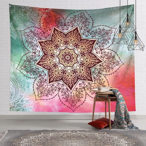 Decoration Chambre Decoration Chambre Femme Boheme Deco Tapisserie De Mandala Nordique, Revêtement Mural Décoratif En Tissu De Fond De Yoga, Pour La Maison, Canapé, Chevet, Cartes De Tarot