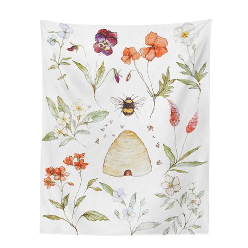Decoration Chambre Decoration Chambre Femme Boheme Deco Tapisserie Murale Suspendue Avec Des Plantes Hippie, Décoration Kawaii Pour La Chambre À Coucher, Style Boho