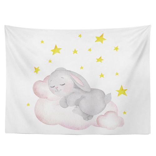 Decoration Chambre Decoration Chambre Femme Boheme Deco Décoration De Lit Lapin De Chambre À Coucher, Tapisserie De Fond En Tissu Pour Dortoir, Peinture De Fond De Canapé